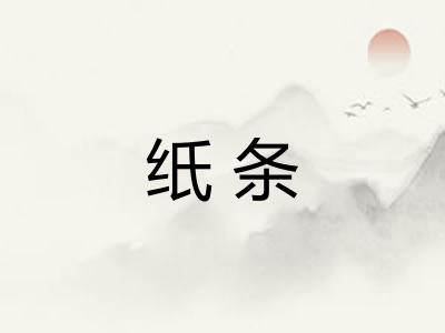 纸条