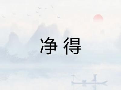 净得