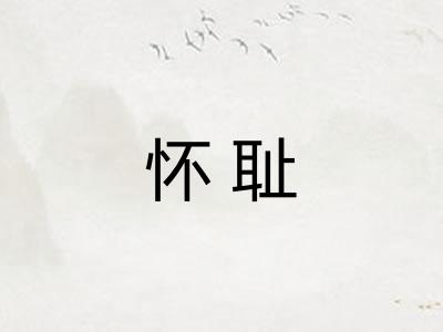 怀耻