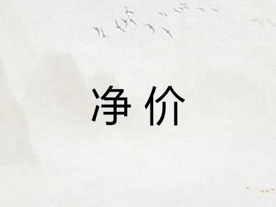 净价
