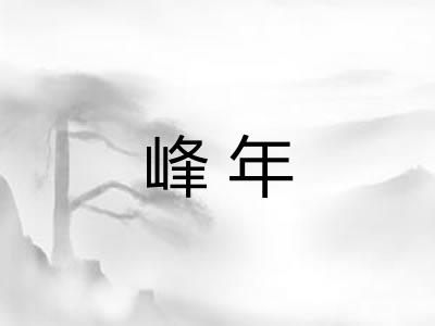 峰年