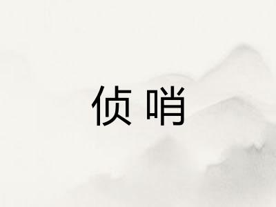 侦哨