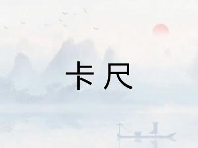 卡尺