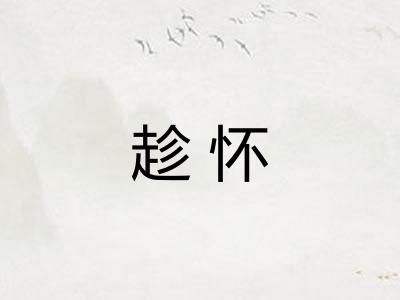 趁怀