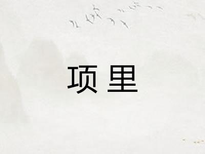 项里 项里
