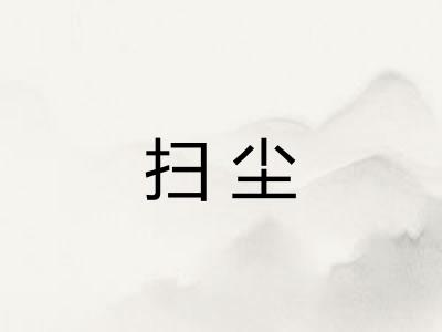 扫尘