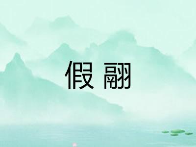假翮
