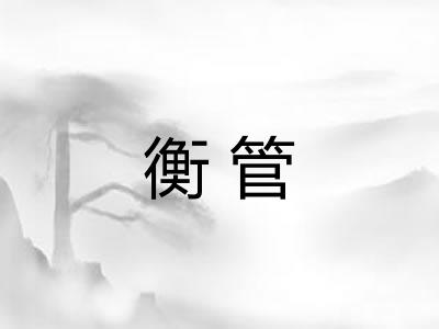 衡管