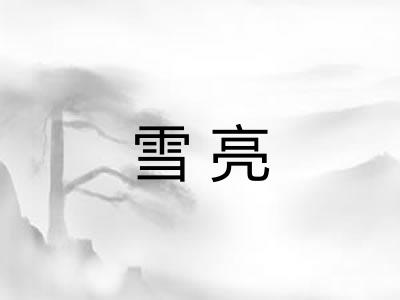 雪亮