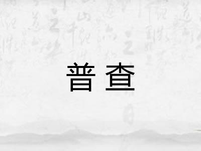 普查