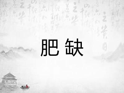 肥缺