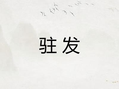 驻发