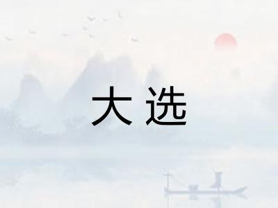 大选