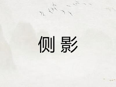侧影