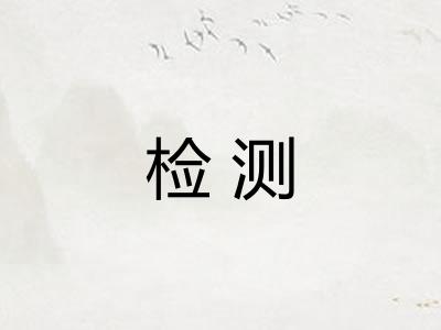 检测