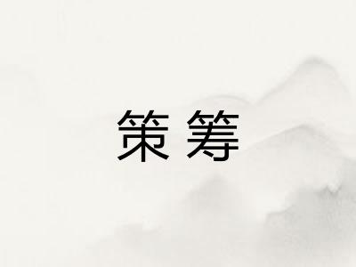 策筹