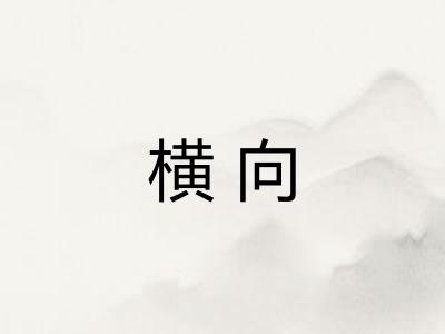 横向