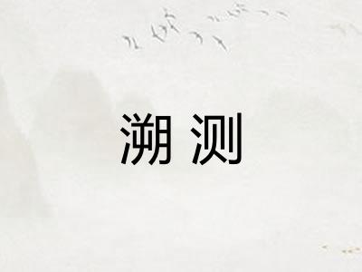溯测