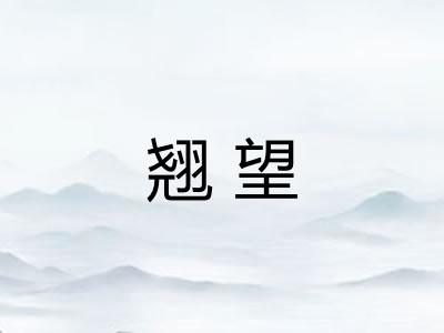 翘望