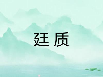 廷质