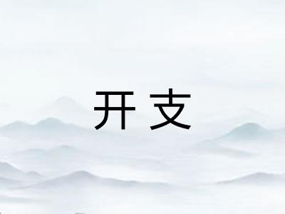 开支