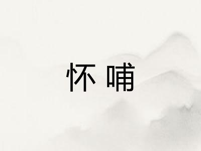 怀哺