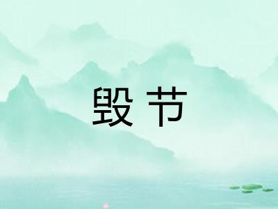 毁节