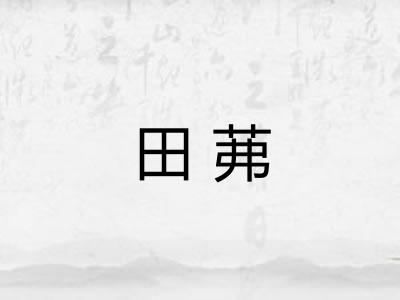 田茀