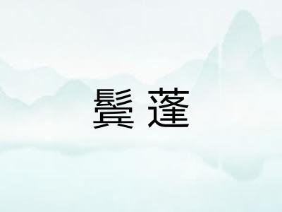 鬓蓬