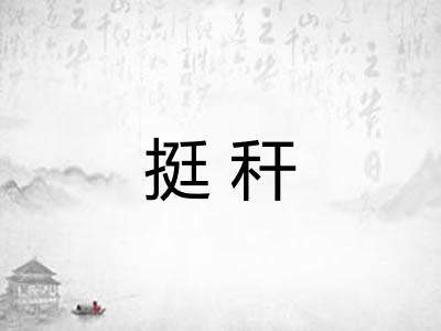 挺秆