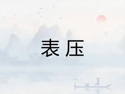 表压