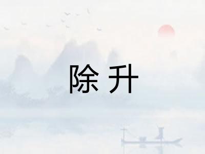 除升