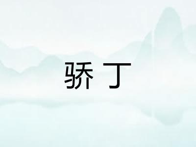骄丁