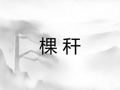 棵秆 棵秆
