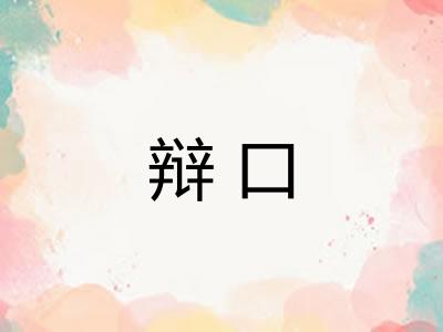 辩口