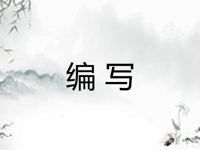 编写