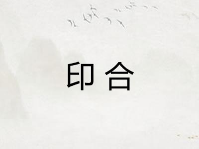 印合
