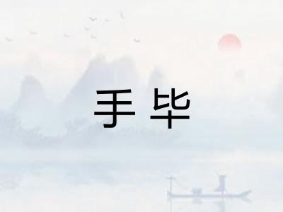 手毕