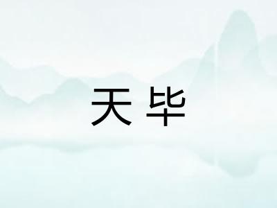 天毕