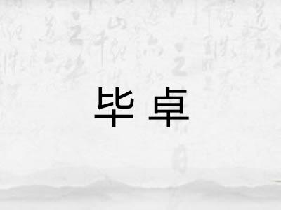 毕卓