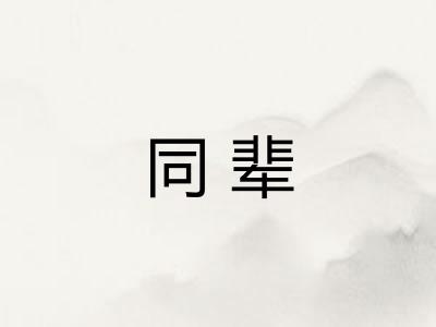同辈