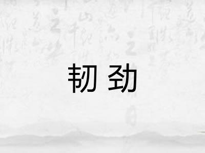 韧劲