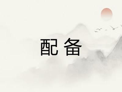 配备