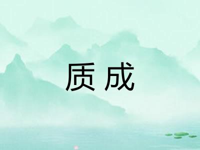质成