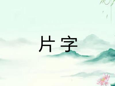 片字