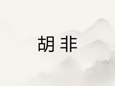 胡非