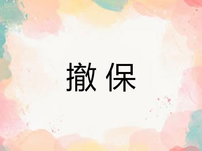 撤保