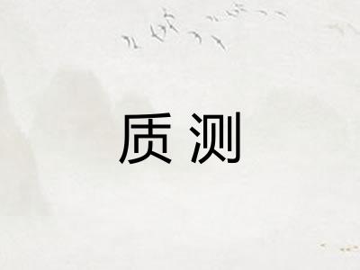 质测