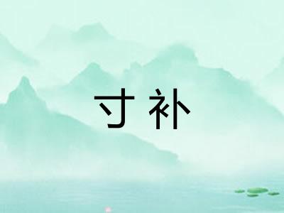 寸补