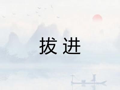 拔进